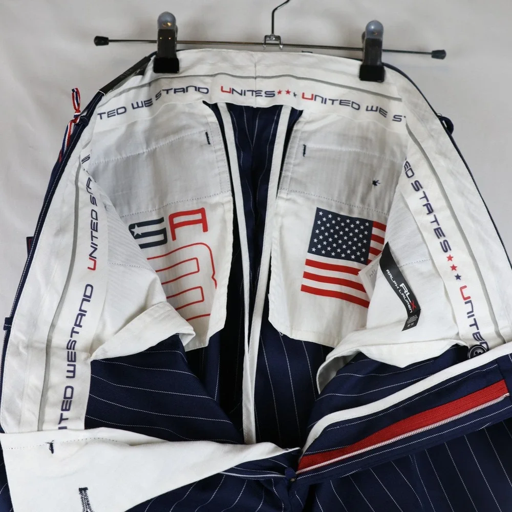 USA Ryder‎ Cup Pants Mens 33x36 PGA Golf Team 2018 Ralph Lauren RLX